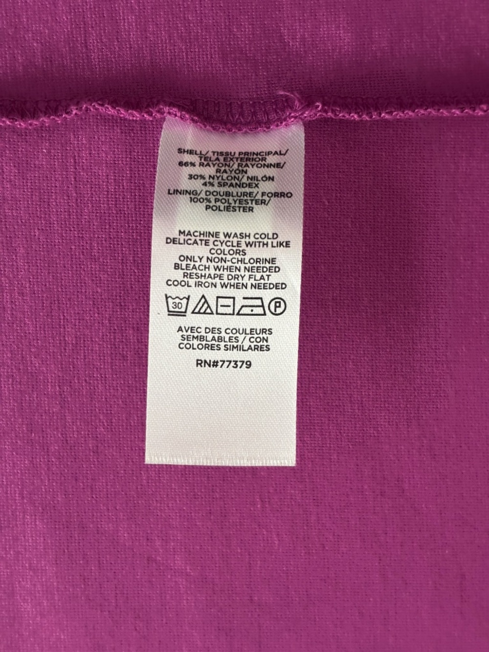 Ann Taylor Ponte Mock Neck Sheath Midi Dress - Fuchsia Size 12P - Picture 10 of 10